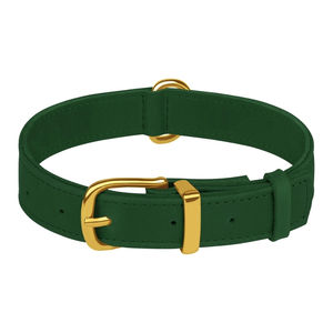 Venta al por mayor de collares para perros de cuero elegante, respetuoso con el medio ambiente, personalizado, Collar de cuero de lujo para perro, soporte para Collar de perro de cuero genuino - Product Image 1
