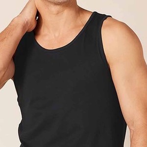 Camiseta sin mangas para hombre de talla grande mejor calificada, tela ligera transpirable disponible a precio de fábrica para ropa de calle y ropa deportiva - Product Image 4