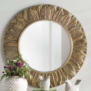 Espejo de pared decorativo hecho a mano con marco floral para dormitorio, espejos elegantes con marco de Metal niquelado para interior - Product Image 6