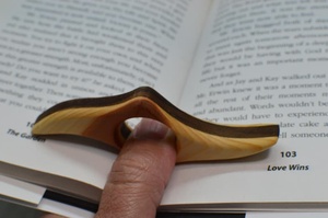 Artisan Crafted Polished Durable <b>Wooden</b> Thumb Page Holder for Effortless One-Hand <b>Book</b> Reading Experience - Product Image 3