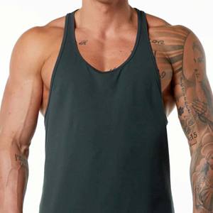 94% algodón 6% Spandex relajado sudor transpirable de corte bajo Neckline abierto Racerback verde cazador hombre ASOS Stringe - Product Image 5