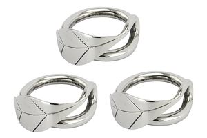 Rond de serviette en feuille de saule en acier inoxydable pour les dîners de famille, les mariages, les fêtes intérieures et extérieures ou les fêtes quotidiennes - Product Image 5