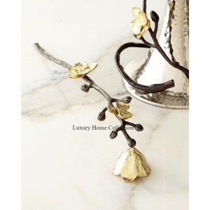 Grand plateau décoratif pour bougies de table et porte-bougie chauffe-plat, couleur or, design martelé, artisanal, accessoires d'éclairage - Product Image 5