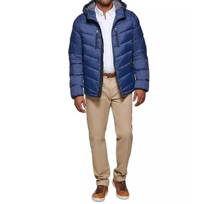 เสื้อแจ็คเก็ตพัฟเฟอร์สีดำปักโลโก้ตามสั่ง ขายส่ง เสื้อแจ็คเก็ตพัฟเฟอร์กันหนาวสำหรับผู้ชาย เสื้อแจ็คเก็ตพัฟเฟอร์ฤดูหนาวสำหรับผู้ชาย - Product Image 1