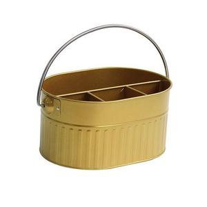 Premium Quality Double Tier Wood Cutlery Holder with Black <strong>Handle</strong> Eco-Friendly Multifunction Storage for Home &amp; Hotel Tableware - Product Image 3