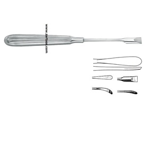 Adson-elevador ortopédico de acero alemán, instrumento ortopédico de 17cm con borde recto y romo - Product Image 2