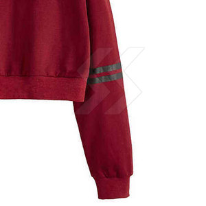 Uso al aire libre Superventas Mujeres Crop Top Sudaderas con capucha Ropa de moda Durable Transpirable Fleece Mujeres Crop Top Sudaderas con capucha - Product Image 4
