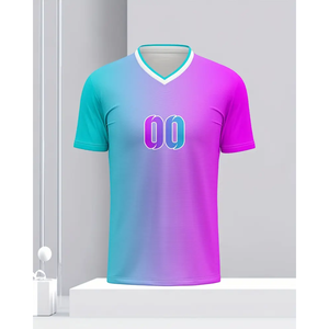 Camisetas de Fútbol Personalizadas para Hombre, Multicolores, Cómodas y Transpirables, con Nombre y Número, Corte Automatizado - Product Image 3