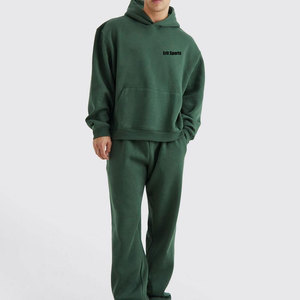 Chándal Deportivo para Hombre, Corte Regular, a la Moda, con Capucha, Informal, Transpirable, Ligero, 100% Algodón, para Entrenamiento - Product Image 1