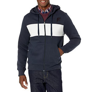 Street wear Nouveaux Hoodies Mode classique Hoodies Chaud Patchwork Zipper Up Zip Side Pocket Design personnalisé Zipper hoodies - Product Image 1