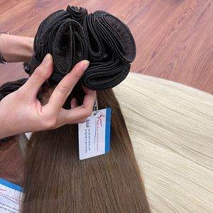 ผมต่อแบบถักด้วยมือผมมนุษย์เวียดนามดิบธรรมชาติแบบ100% - Product Image 1