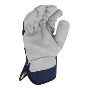 Nouveau design, logo personnalisé, gants de travail en cuir de vachette fendu, gants de gréement résistants à l'abrasion et à la sécurité industrielle - Product Image 6