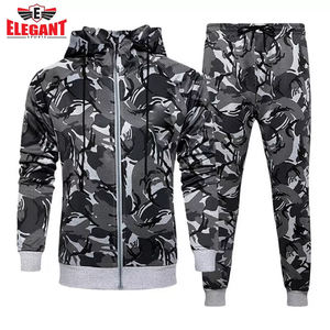 Venta al por mayor 100% de poliéster de los hombres chándales elegantes de estilo deportivo gimnasio ropa deportiva sublimación impresa de alta calidad conjunto de moda - Product Image 2