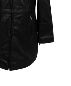 เสื้อโค้ทยาวผู้หญิง DONATELA SHEEP สีสั่งทำได้ หนังแท้ลายนูนสไตล์วินเทจ เป็นมิตรกับสิ่งแวดล้อม คุณภาพสูง เสื้อโค้ทแบบยูนิเซ็กซ์ - Product Image 4