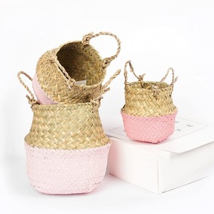 Good price eco friendly straw pen holder organizer for desk accessories seagrass <b>pencil</b> container - Product Image 2