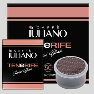 Caffè Iuliano Tenerife Miscela Speciale Capsule di Caffè Bianco, Confezione da 50, Neutro e Delicato, Arabica, Compatibile con Macchine Espresso - Product Image 1