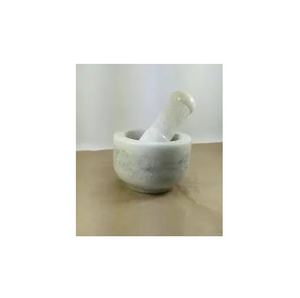Excelente diseño de mármol Maja y mortero artículo para el hogar 100% Real Mármol Mortero y Maja para uso artesanal - Product Image 1