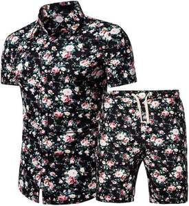 Survêtement floral 2 pièces de qualité supérieure, nouveau design, personnalisé, vêtements de sport pour hommes, tenue décontractée, survêtement d'hiver pour la course à pied - Product Image 1
