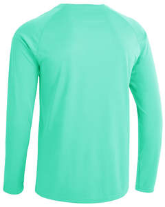 Camiseta Deportiva Casual para Hombre, Cuello en V, Manga Larga, Tejido Twill de Poliéster/Algodón, Transpirable, de Secado Rápido y Ecológica - Product Image 3