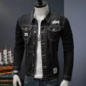 Personnaliser Élégant Jeans Lavés Homme Vestes 100% Coton Denim Hommes Vestes Premium Veste En Gros Pour Les Hommes - Product Image 2