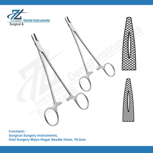 Portaagujas de Cirugía Oral Mayo-Hegar de 14 cm, Pinzas Mayo Hegar, Portaagujas Delicado, Portaagujas Recto, Pakistán - Product Image 2