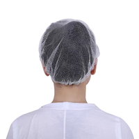 Gorro de malla elástica de nailon de 24 pulgadas blanco desechable de Venta caliente para el cabello de los hombres