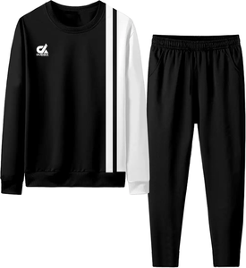 ชุดวอร์มออกกำลังกายของผู้ชายชุดลำลอง100% ฤดูหนาวสำหรับฤดูใบไม้ร่วงผ้าโพลีเอสเตอร์กำหนดสีเองได้ - Product Image 1