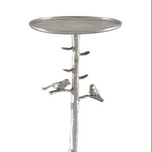 แท่นวางเค้กโลหะทรงกลมดีไซน์ทันสมัยสำหรับวางขนมหวานขัดเงาสีทองขนาดใหญ่จากอินเดีย - Product Image 3