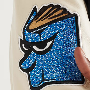 Logo personnalisé luxe laine chenille broderie Baseball Letterman vestes hommes en cuir manches basket-ball veste d'hiver pour garçons - Product Image 2