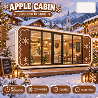 Suite d'hôtes Apple Cabin de 40 pieds, maison préfabriquée moderne en forme de pod pour Airbnb, hébergement familial et tourisme en milieu rural