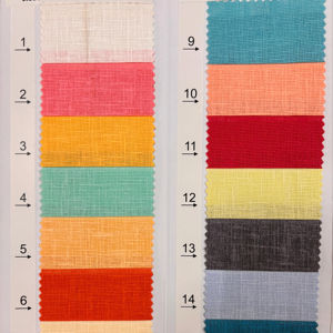 Tissu en lin de coton tactile de luxe tissé uni de poids moyen pour la fabrication de vêtements au prix budgété - Product Image 1