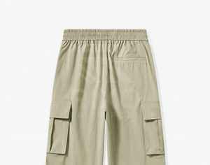 กางเกงคาร์โก้ผ้าแคนวาสลำลองสำหรับผู้ชาย ผ้าฝ้าย 100% ระบายอากาศได้ดี แห้งเร็ว น้ำหนักเบา ทรงตรง มีกระเป๋าข้าง - Product Image 6