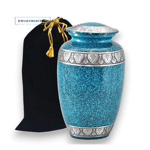 Venta al por mayor de urna de cremación de metal vintage marrón estilo americano personalizado último diseño para cenizas humanas suministros funerarios - Product Image 1