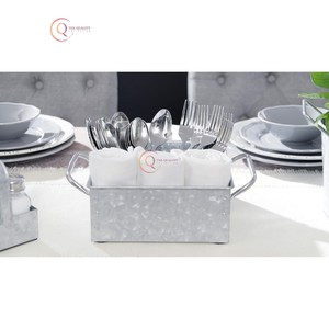 Soporte para utensilios de cocina galvanizado a la moda, accesorios para cubos de cubiertos, organizador de almacenamiento de utensilios de cocina y hogar, decoración de Hotel y Resort - Product Image 2