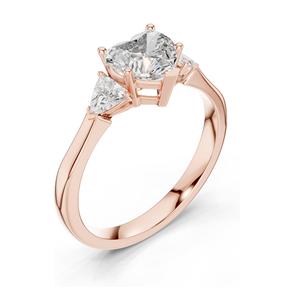 Bague en diamant de laboratoire de 1,39 carat pour femmes, clarté VVS-VS EF, or 18 carats, 14 carats, 10 carats et argent 925, rose, jaune, blanc - Product Image 5