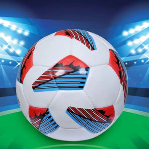 Ballon de football de qualité supérieure, taille 5, cousu à la main, en PU Rexine |   32 panneaux |   Vessie en latex |   Étanche |   Haute qualité |   Logo léger - Product Image 1