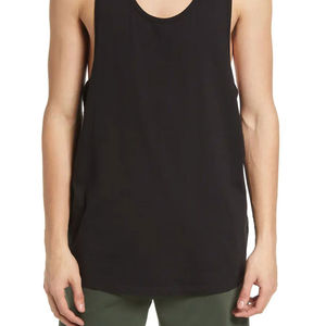 Débardeurs de sport en polyester respirants avec logo personnalisé débardeurs de couleur pour hommes vente en gros personnalisé prix de gros vêtements de fitness personnalisés - Product Image 6