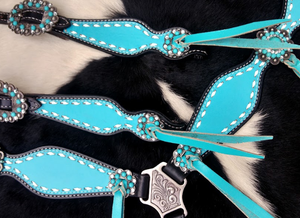 Juego de tachuelas de caballo de cuero indio personalizado de buena calidad, estilo occidental, juego de tachuelas de caballo de cuero indio de buena calidad, equitación antigua - Product Image 4