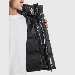 OEM Veste d'hiver imprimée sur mesure XL pour hommes avec col montant Manteau décontracté à fermeture éclair Produit fini en toile chaude à bulles chauffante - Product Image 6