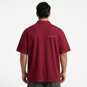 Camiseta Polo Unisex con Patrón Sólido, Algodón Puro de Alta Calidad, Manga Corta, Logotipo Personalizado, Estilo Jersey, Antiarrugas, para Exteriores - Product Image 2