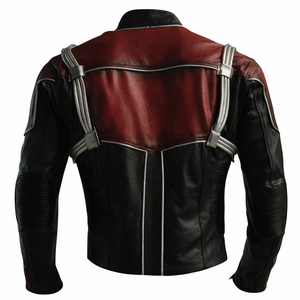 Custom Red-Black Genuine Leather Adult Unisex Superhero Suit (Ant-Man Inspired Jacket | Free Shipping) HH-011 - Product Image 5