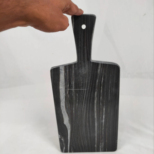 Tabla de Cortar de Madera de Mármol Natural, Ecológica, Rectangular, Hecha a Mano, Bloque de Servir para Cocina, Tabla de Quesos, CRAFTS GALORE - Product Image 1