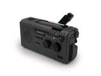 Solarbetriebenes Tragbares Outdoor-Notfallradio mit Handkurbel AM/FM Lithium-Akku Taschenlampe AC/DC-Betrieb
