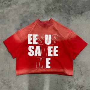 เสื้อยืดสตรีทแวร์คุณภาพสูง ทรงโอเวอร์ไซส์ สีซีดแบบฟอกกรด สำหรับผู้ชาย ผลิตตามสั่งจากโรงงาน - Product Image 1