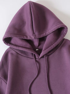 Sweat-shirt d'hiver pour femme de haute qualité, manches longues, imperméable, respirant, uni, design élégant, sweat-shirts personnalisés - Product Image 5