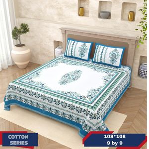 King Size Bedding Set Luxury Double Bed Sheet With <b>Pillow</b> Covers Home Textiles Bed Sheet Indian Cotton Bedsheets 100% Cotton - Product Image 3