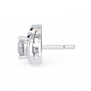 Boucles d'oreilles en or brillant 18 carats avec diamant de laboratoire, boucles d'oreilles de qualité supérieure - Product Image 6