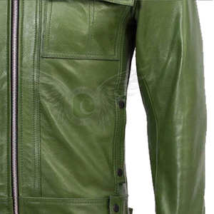 เสื้อแจ็กเก็ตหนังคุณภาพสูงที่ใส่ได้พอดีและมีความทนทานยาวนานเหมาะสำหรับสวมใส่สบายๆและใส่ได้ทุกวัน - Product Image 6