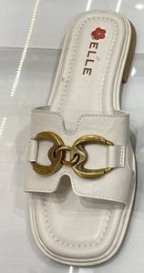 Sandali Bassi da Donna Estivi a Ciabatta in PU <span class=keywords><strong>con</strong></span> Punta Quadrata e Catena Dorata, Chiusura Slip-On e Logo Personalizzato OEM/ODM - Product Image 6