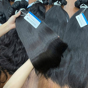 Extensions de cheveux humains vietnamiens bruts de luxe, cheveux d'un seul donneur, double trame, mèches de cheveux d'un seul donneur - Product Image 5
